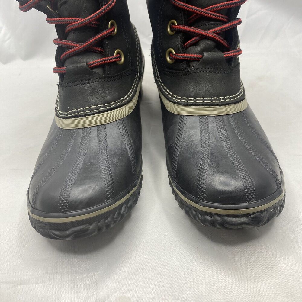 Sorel Womens Slimpack Lace II Insulated Snow Winter Boots Black NL2348-010 Sz 10 - Picture 4 of 12